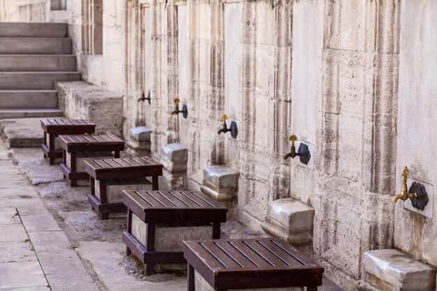 zone d'ablution dans une mosquées 