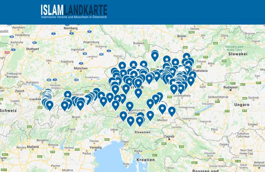 autriche publie une carte de l’islam-min