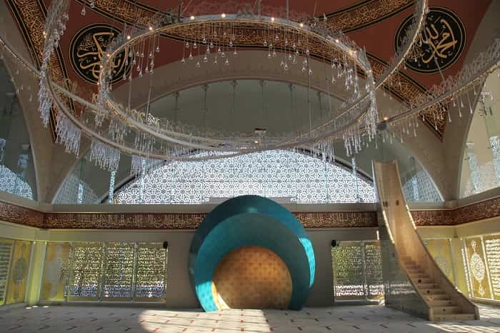 mihrab et minbar de la mosquée Şakirin à Istanbul