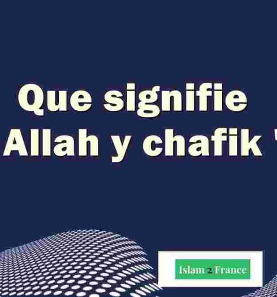 Allah y chafik